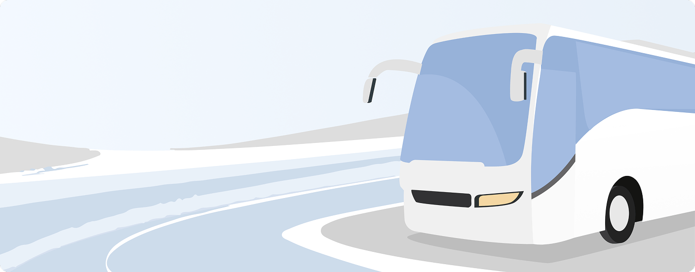Ілюстрація автобуса для оренди